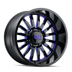Cali Off-Road – SUMMIT – Black – 20″x10″ -25mm – Summer Wheels – 9110-2185BTB
